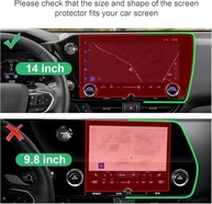 Protetor de Tela Fosco CDEFG para Lexus NX 2022-2025: Antirreflexo e Antiestilhaço para Tela de 14" - imagem 3