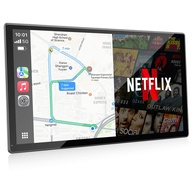Tela Carplay 23cm Volam: Netflix, YouTube, Câmera 1080p e Android Auto Sem Fio - imagem 1