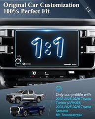 Protetor de Tela Matte BIBIBO para Toyota Tundra 2022-2026 e Sequoia 2023-2026 (8") - Anti-reflexo e Anti-impressão Digital - imagem 3