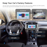Central Multimídia Dasaita para Toyota 4Runner 2010-2023: Carplay Sem Fio, Android Auto e Tela QLED 9" - imagem 4