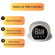 Bomba de Tirar Leite Elétrica Portátil com Tela LED | 3 Modos, 10 Níveis de Sucção, Baixo Ruído e Protetor de Silicone - imagem 5