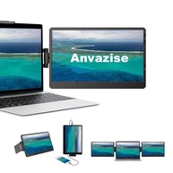 Anvazise Monitor Portátil,Extensor De Tela Para Notebook, 1080P, FHD Tela Portatil, Plug And Play, HDMI USB C para PC Mac Telefone Xbox Switch PS5 - imagem 1