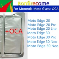 Tela Frontal Moto Edge: Vidro Touch + Cola OCA - imagem 1