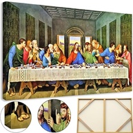 Quadro Santa Ceia Grande 60x90cm - Tela em MDF com Tecido Canvas e Borda Infinita - imagem 5