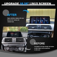 Tela HD Antirreflexo Azul 26cm para BMW Série 3 F30 X1 F48 (2017-2019) EVO ID6 - CarPlay & Android Auto Sem Fio - imagem 5