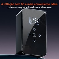 Inflador de Pneus Portátil Inteligente com Tela Touch - Compressor de Ar Recarregável para Carro, Bike e Mais! - imagem 5