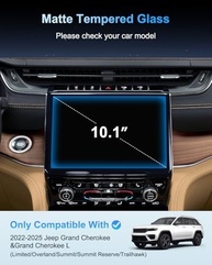 Protetor de Tela Uconnect 5 Jeep Grand Cherokee 2022-2025 - Vidro Temperado 9H Fosco Anti-Reflexo - imagem 3