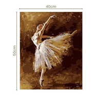Tela Pintura Numerada Bailarina 40x50 - Arte com Técnica e Beleza para Sua Casa - imagem 4