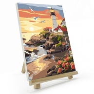 JOOZ Kit de Pintura por Números para Adultos - Tela com Moldura, DIY Criativo e Relaxante - imagem 2