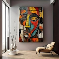 Arte Abstrata Africana em Tela - Decoração Moderna para Paredes Grandes (30,5 x 45,7 cm) - imagem 3