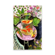 Quadro Matisse Peixe Dourado - Arte Abstrata em Tela 40x75cm - imagem 2