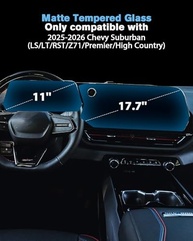 Protetor de Tela WEIPIN Matte Anti-Glare para Chevy Suburban 2025-2026 (17.7" + 11") - Proteção Premium e Visão Clara - imagem 3