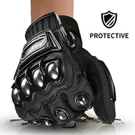 Luvas de Moto ILM com Proteção de Liga de Aço e Tela Touch - Segurança e Conforto para Esportes - imagem 3
