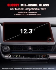 Protetor de Tela ASZSK 12.3" para Toyota Prius 2023-2025: Brilho HD, Vidro Temperado 9H+ e Toque Suave - imagem 3