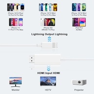 Adaptador HDMI FUHAYA para iPhone: Transforme Sua Tela em 1080p HD | Compatível com iPhone 14/13/12/11 e Mais - imagem 5