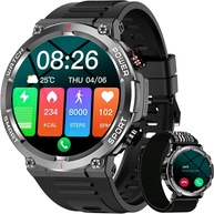 Smartwatch Militar Masculino IOWODO W50: Chamadas, Tela HD 1.39", 100+ Esportes, IP68 - Seu Aliado de Aventura! - imagem 1