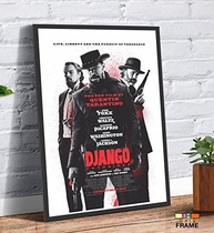 Quadro Django Livre 60x90cm - Moldura em MDF para Decoração de Parede com Tema de Filme - imagem 3