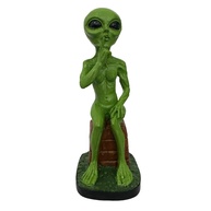 Estatueta ET Alienígena Decorativo Resina - Enfeite Temático Espacial - imagem 1