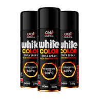 Kit com 2 Tintas Spray de Alta Temperatura 600°C - Preto Fosco | Orbi Química | Ideal para Rodas, Escapamentos e Motores - imagem 1