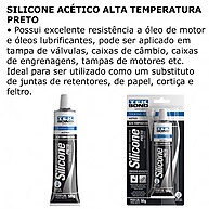 Silicone Acético 50g Sache: Vedação Multiuso com Alta Temperatura - imagem 2
