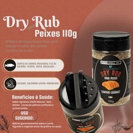 Tempero Dry Rub para Peixes, Mistura de Especiarias Seca, 110g - imagem 4