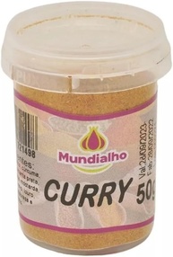 Curry Tempero Pó Pote Mundialho 50g - imagem 1