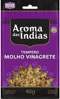 Aromas da Índia Tempero Para Molho De Vinagrete 40 Gramas - imagem 1