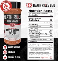 Heath Riles BBQ Rub, tempero quente para churrasco, receita Champion Pitmaster, mistura de temperos, 370 ml. - imagem 3