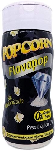 Temperos p/ Pipoca Flavored Popcorn Cx 24 Frascos: 12 Tomate e Queijo - 12 Flavapop Sal Micronizado Manteiga - imagem 3