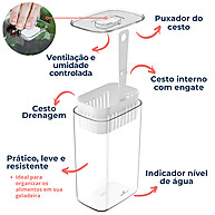 Geladeira Organizada: Pote Fresco 2,3L para Temperos - imagem 2