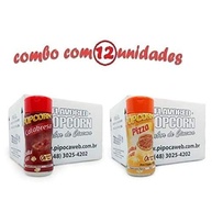 Temperos P/ Pipoca Popcorn Cx 12 Frascos. 6 Calabresa - 6 Pizza - imagem 2