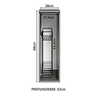 Balcão Cozinha 20cm Nice Madesa: Organize seus Temperos! - imagem 2