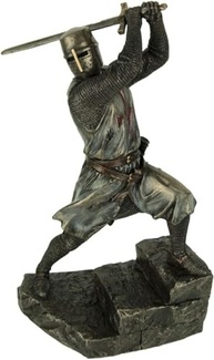 Cavaleiro Medieval Templário com Espada - Figura Detalhada Veronese 77519 - imagem 2
