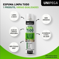 Espuma Mágica Limpa Tudo - 400ml + 3 Esponjas Magia | Limpeza Profunda para Tênis, Sofá, Piso e Tapetes - imagem 3