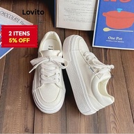 Tênis Lovito Retrô Sola Grossa: Estilo Preppy com Conforto - imagem 1