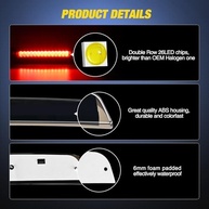 Terceira Luz de Freio LED Nilight Fumê para Nissan Titan e Frontier | Mais Segurança e Estilo - imagem 4