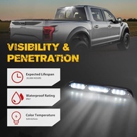 Terceira Luz de Freio FIERYRED Fumê LED para Ford F-150, F-250, Ranger e Maverick | Segurança e Estilo - imagem 5