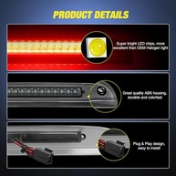 Terceira Luz de Freio LED Fumê Nilight para Ford Explorer, Escape, Mercury Mariner/Mountaineer - Segurança e Estilo - imagem 3