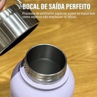 MODUS Garrafa Térmica Esportiva 1000ML Aço Inox Isolada a Vácuo - Mantém Bebidas Quentes e Frios por Horas (Roxo) - imagem 5