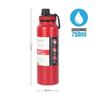Garrafa Térmica Aço Inox 750ml com Infusor - Antivazamento e Isolamento Total (Vermelho) - imagem 3