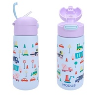 Garrafa Térmica Infantil 500mL com Canudo - Azul Em Obras, Segura e Divertida - imagem 5