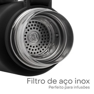 Garrafa Térmica Explorer 650ml - Aço Inox Preto com Isolamento Térmico Avançado - imagem 5