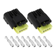 Conector Sensor Bomba Combustível 4 Pinos com Terminais 8201348602 - Compatível Renault, Citroen, Peugeot e MINI - imagem 1