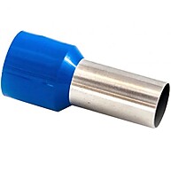Terminal Tubular Ilhos Azul 2,50mm: 100 Peças Preisolado AXT - imagem 1