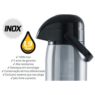 Garrafa Térmica Inox 1,9L: R-Evolution Termolar - imagem 2
