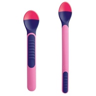 MAM Baby 2 Colheres Termossensíveis Rosa - Segurança e Conforto para Bebês a Partir de 6 Meses - imagem 3