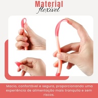 Jogo Colher e Garfo Infantil Termossensível - Talheres de Silicone que Mudam de Cor com a Temperatura, Segurança na Introdução Alimentar - imagem 5