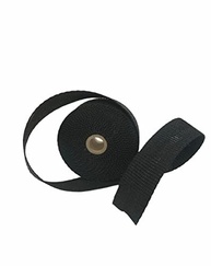 Fita Manta Termica Termotape Preta 5 Metros para Escapamento Carro e Moto + 2 Abraçadeiras Aço Inox - imagem 5
