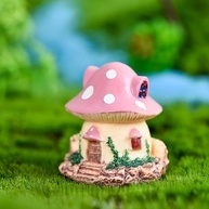 Conjunto de Estatuetas de Cogumelo em Miniatura para Terrário - Decoração DIY em Resina - imagem 2