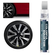 Tinta de Retoque para Rodas Tesla Model 3 - Nova Silver Rim - Correção de Arranhões e Curb Rash - imagem 2